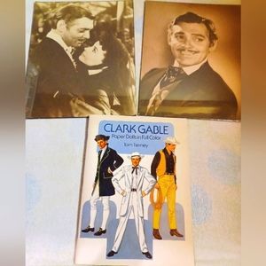 Clark Gable Bundle, Iconic Actor Photographs And Paper Dolls